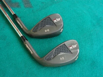 Powerbilt SX 201 56-10 Sand Wedge & 52-9 Gap Wedge R Flex Steel Golf Clubs R.H.* - Image 1 of 4