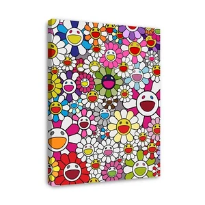 Takashi Murakami Poster, Blumendruck, Murakami Blumen, Wandkunst, Pop Art - Bild 1 von 11
