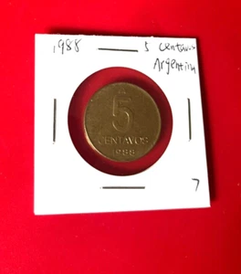 1988 5 CENTAVOS ARGENTINA COIN - NICE WORLD COIN !!!  - Picture 1 of 2