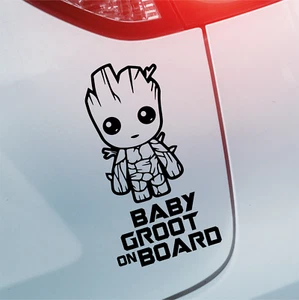 BABY GROOT ON BOARD - Car Window Bumper Vinyl Decal Sticker. Baby Groot - Type 1 - Picture 1 of 3