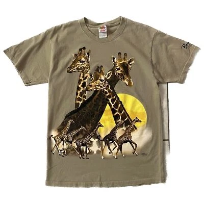 Camiseta Giraffes in Savanna 2003 Look & Touch Zoo Talla M Foto 1 de 4