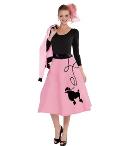 Poodle Skirt Adult Halloween Costume - Picture 1 of 2