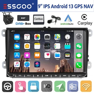 DAB+ Android 13 Carplay Autoradio NAVI MIK KAM Für VW GOLF 5 6 Touran Caddy Polo - Bild 1 von 13