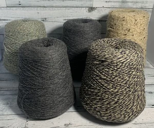 VTG New Old stock Yarn 8lbs Lot of 5 Neutral Colors Knitting-looming Etc  - Picture 1 of 12