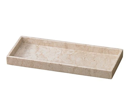 EVCO International 74297 Champagne Marble Vanity Tray