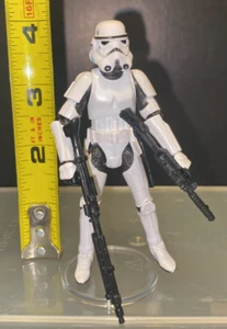 STAR WARS 3.75" STORMTROOPER COMPLETE w/STAND BLACK SERIES #13 2013 - Picture 1 of 2