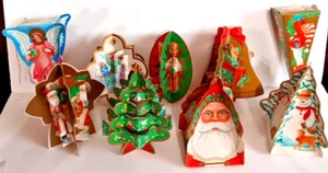 Vintage 1995 ~ 9er Set ~ Pop Up gestanzter Weihnachtsschmuck von Creative Horizons - Bild 1 von 10