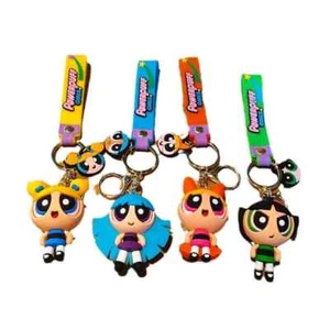 Cartone Animato Powerpuff Ragazze Portachiavi Ciondolo Auto Portachiavi Borsa Ciondolo - Foto 1 di 22