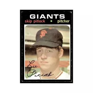 1971 Topps Skip Pitlock RC Giants #19 - Picture 1 of 3