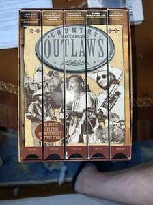Country Music Outlaws 5 VHS set, Willie Nelson Hank Williams Jr. - Picture 1 of 1