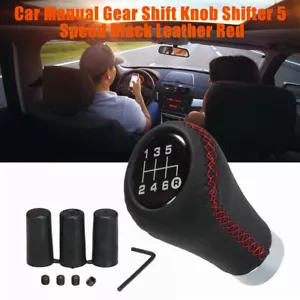 Universal 6 Speed Metal Manual Car Gear Shift Knob Shifter Lever Black - Picture 1 of 10
