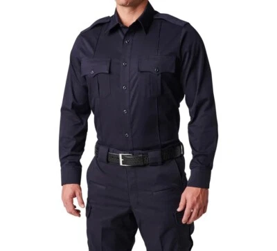 Liberty Uniform Police/Security Shirt Long Sleeve Dark Navy Duty Shirt SMALL - Image 1 of 4
