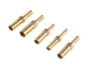 6mm to 8 10 12 14mm Brass STRAIGHT Hose Barb Tail Reducer Connector Fitting BB - Picture 1 of 1