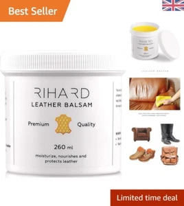Leather Balsam & Restorer 260ml - Nourishing Treatment for Sofas, Boots & Bags - Picture 1 of 8