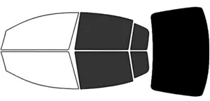 3M Crystalline Nano Ceramic PRECUT Rear Side & Windshield Any Car Film Tint - Bild 1 von 2