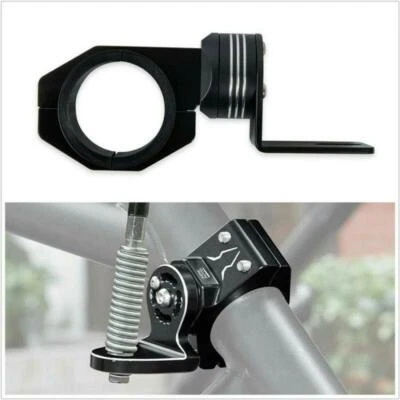 Negro ATV Scooter CNC Aluminio Ajustable Bandera Montaje Punto Luz Montaje Universal Foto 1 de 4
