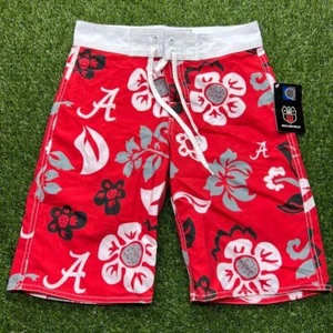Wes and Willy Swim Trunks Alabama Crimson Tide Youth Boys Medium M Floral NCAA - Picture 1 of 7