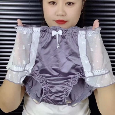 Calcinha Sissy Masculina Tamanho Grande Feminina Laço Transparente Lolita Conforto Cuecas - Imagem 1 de 4