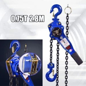 0.75T Heavy Manual Lever Coffing Chain Hoist Come Along - 3/4 Ton Capacity Lift - Picture 1 of 13
