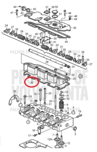 Junta base cubierta válvula Volvo Penta 3583546 D2-55 D2-75 - Imagen 1 de 3