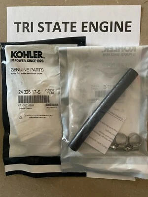 Kit de manguera de enfriador de aceite OEM Kohler 24 326 17-S (140 mm) para enfriador estilo radiador Foto 1 de 2