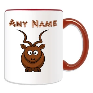 Personalisiertes Geschenk Antilope Becher Geldbox Tasse Name Nachricht Gazelle Schaf Ziege Ram - Bild 1 von 20