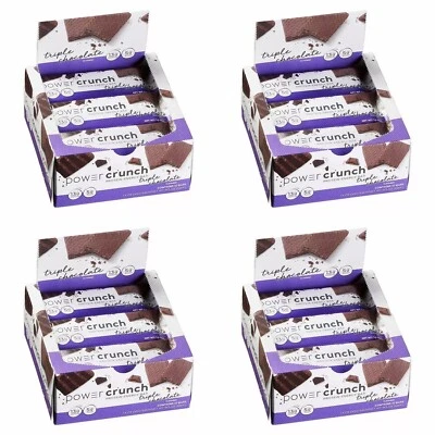 4 PACK - Power Crunch Protein Energy Bar Flavor Triple Chocolate 1.4 oz, 12 ct - Image 1 of 4