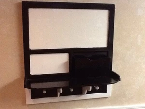 Handmade Message Board An Coat Rack Wall Mounted Many Uses Black and white - Picture 1 of 12