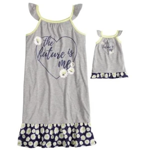 Girl 4-14 and Doll Matching Daisy Nightgown Clothes ft American Girl Dollie Me - Picture 1 of 1