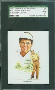 1990 IMPERIAL PUBLISHING # 19 LANNY WADKINS SGC-10 SOLO FINEST GRADED. - Picture 1 of 2