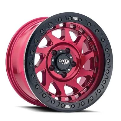 Rueda de carreras Dirty Life Enigma 17x9 5x127 -38 mm desplazada rojo carmesí 9313-7973R38 Foto 1 de 3