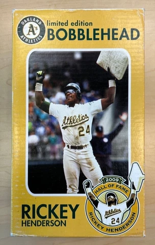 RICKEY HENDERSON BOBBLEHEAD OAKLAND ATHLETICS 2011 SGA MLB STOLEN BASE KING Cover