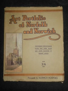 Art Portfolio of Norfolk and Norwich (1935-1st) 15 Full Page Plates Illustrated - Picture 1 of 12