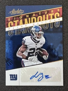 2018 Absolute SIGNATURE STANDOUTS SPECTRUM BLUE Wayne Gallman New York Giants - Picture 1 of 2