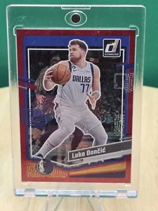 2023-24 Donruss Basketball Luka Doncic #141 International Red Fireworks /88 - Picture 1 of 3