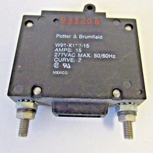 POTTER AND BRUMFIELD W91-X112-15 MAGNETISCHER HYDRAULIKSCHUTZSCHALTER GEBRAUCHT - Bild 1 von 2