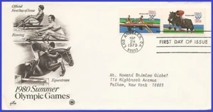 USA5 #1793 ADDR PCS ARTCRAFT FDC STR2 Olympische Sommerspiele Ruderer - Bild 1 von 1