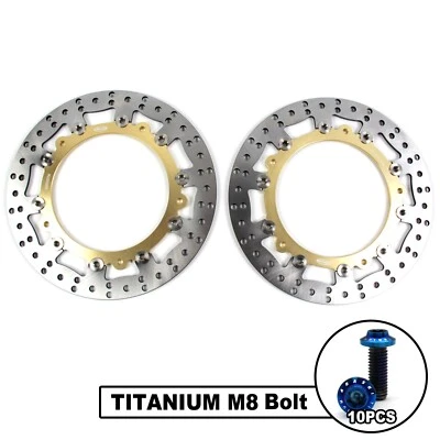 Front Brake Disc Rotors + Bolts Screws For BMW F750GS F850GS 2018 2019 2020 2021 - Image 1 of 4