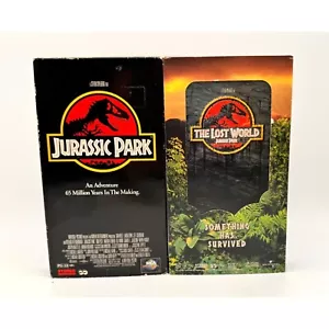 Jurassic Park (1993) & The Lost World (VHS 1997) MCA Universal Spielberg - Picture 1 of 11