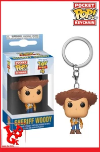 TOY STORY 4 SHERIFF WOODY Porte Clés OFFICIEL Mini Fig pop FUNKO # NEUF # - Foto 1 di 3
