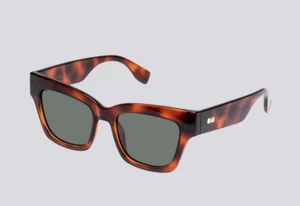 Gafas de sol Georgica lisas y a rayas LE SPECS, color tortuga caramelo - Imagen 1 de 3