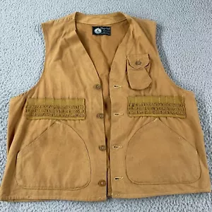 Vintage Drybak Shotgun Shell Canvas Hunting Vest Size 21x22.5 Brown Fits Small * - Picture 1 of 11
