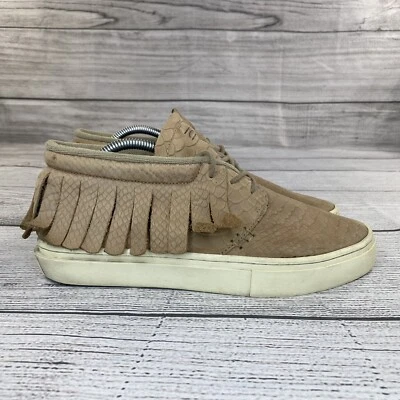 Mocasines bronceados con borlas para clima transparente para hombre talla 10 zapatos bajos con estampado de animales Foto 1 de 4