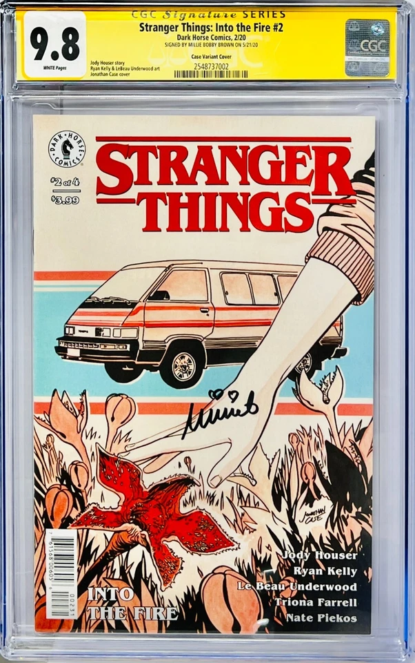 CGC SS 9.8 STRANGER THINGS ITF #2 CÓMIC FIRMADO POR MILLIE BOBBY BROWN DARK HORSE Foto 1 de 1