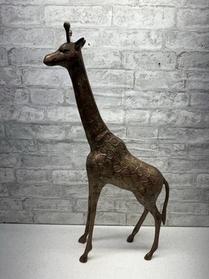 Estatua de jirafa grande vintage MCM Hollywood 27" decoración de mediados de siglo Foto 1 de 4