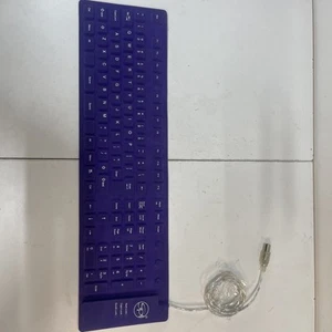 Lila Spi Roll Up Computer Tastatur Wasserdicht Top Zustand. - Bild 1 von 6