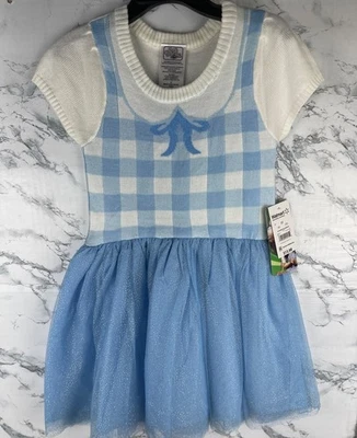 Волшебник страны Оз Дороти косплей платье 5T белый и синий акрил/полиэстер - Изображение 1 из 4