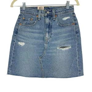 Levi’s High Rise Deconstructed Skirt Size 00/24 - Picture 1 of 8