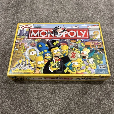 The Simpsons Monopoly Hasbro Parker Board Game 2003. 100% Complete. Like  new - Image 1 of 4