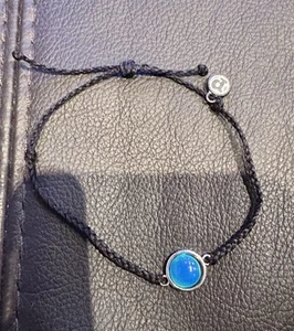 Pura Vida Stimmungsarmband, schwarz mit Stimmungsstein - Bild 1 von 3